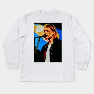 Kurt Cobain Kids Long Sleeve T-Shirt